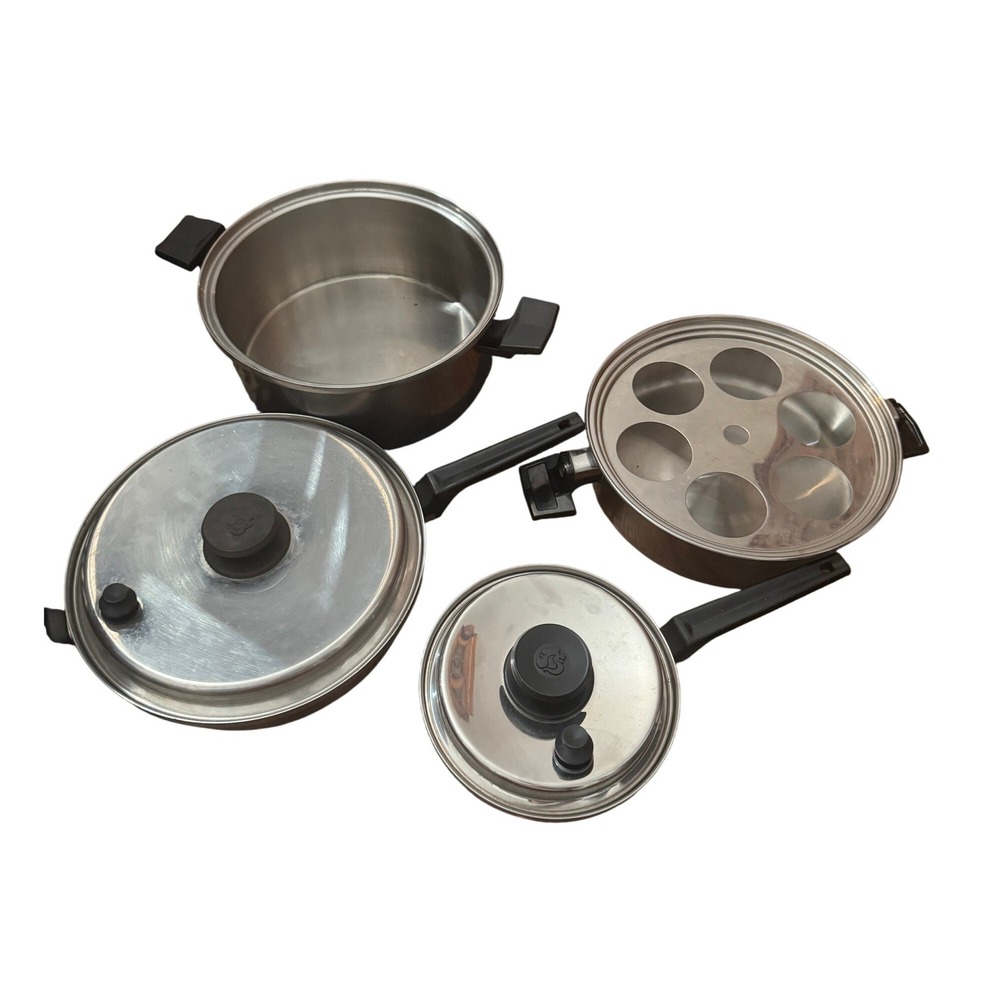 Royal Prestige 7-Ply S.S. Titanium Silver Alloy Copper Cookware Set Made in USA